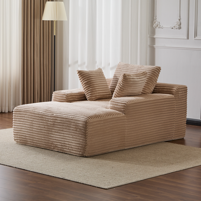 The Oversized Corduroy Chaise Lounge Chair
