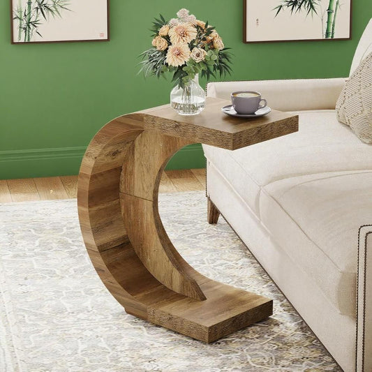 C-Shaped End Table